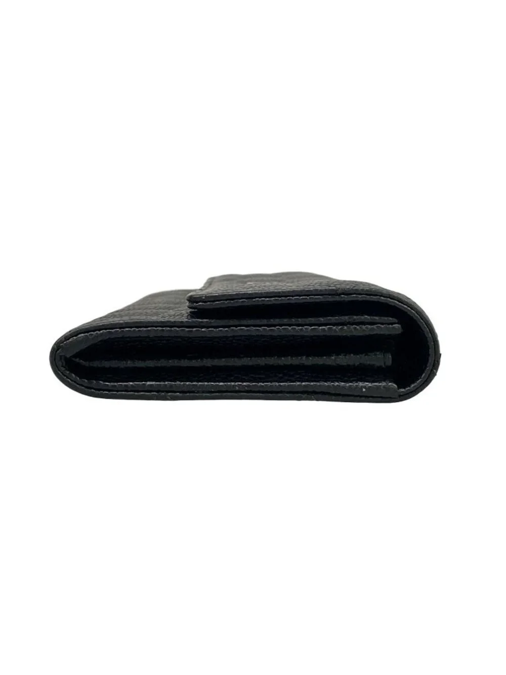 Chanel Wallet Quilted Black Silver